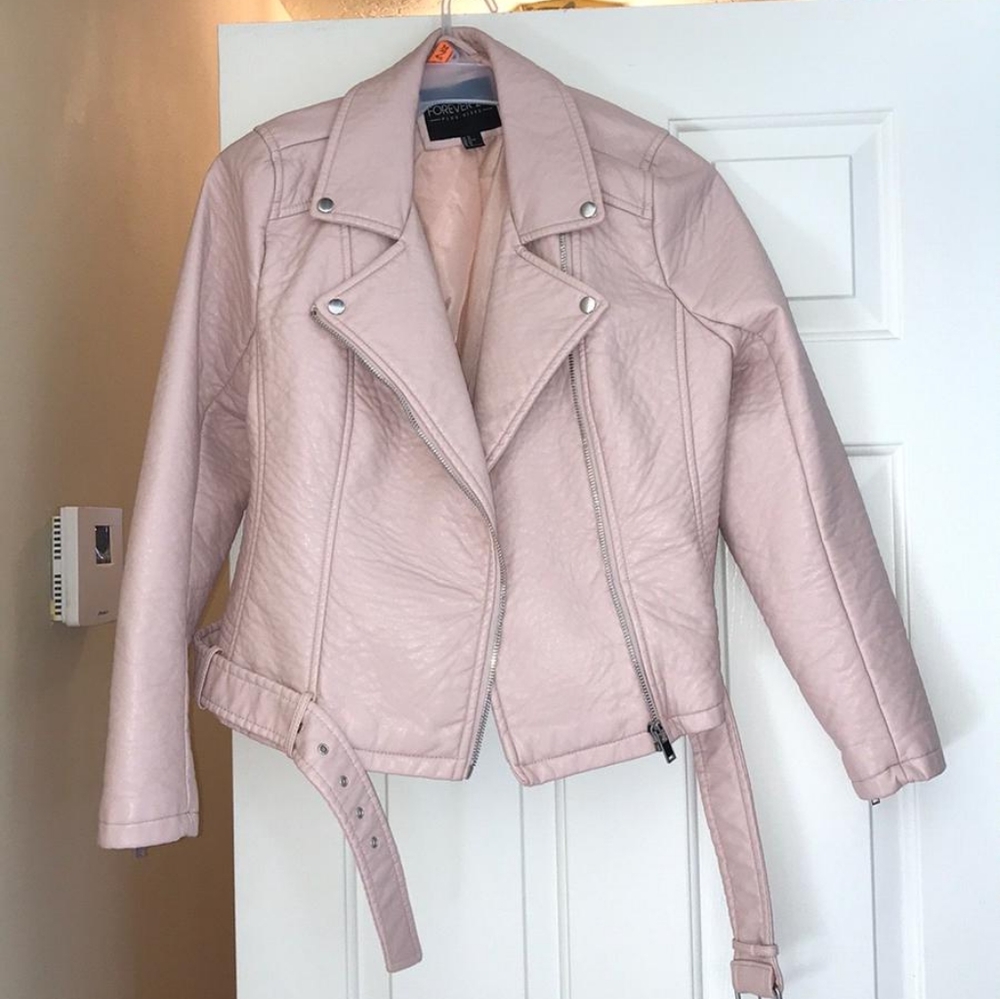 Pink Leather Jacket